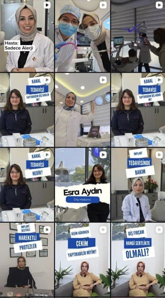 Diş Kliniği — Instagram grid